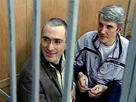 М.Ходорковский и П.Леьедев. фото с сайта Сакндалы.Ru