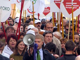 Марш за сохранение Петербурга. Фото: с сайта yabloko.ru