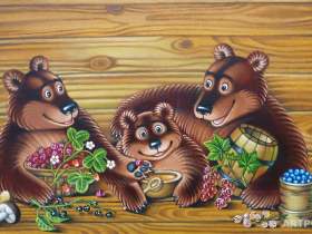 Белова Ася. Три медведя. Изображение с сайта artpo.ru