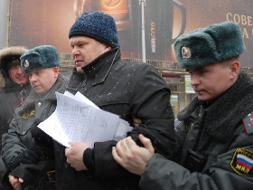 Задержание Сергея Митрохина. Фото: Каспаров.Ru