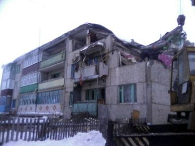 После взрыва газа. Фото с сайта 21.mchs.gov.ru