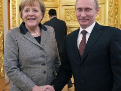 Меркель и Путин. Фото: news.mail.ru 