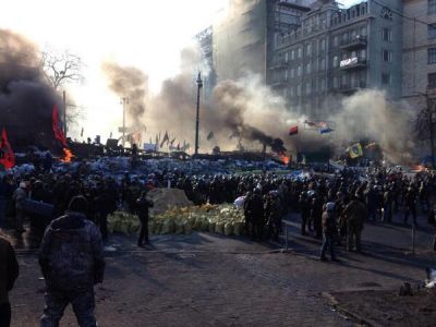 Киев 18 февраля 2014 года. Фото: twitter.com/euromaidan