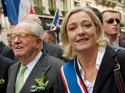 Лидеры французских ультраправых на демонстрации. Источник - http://thomas-france.blogspot.ru/