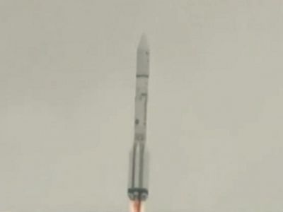 Ракета "Протон" в полете. Скриншот видео: rbctv.rbc.ru