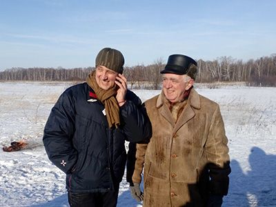 Александр Марголин с отцом Евгением Марковичем. Фото: Каспаров.Ru