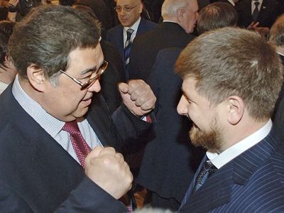 Аман Тулеев и Рамзан Кадыров. Фото: kommersant.ru