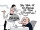 Санкции от г-на Трампа. Карикатура: С. Елкин, dw.com, facebook.com/sergey.elkin1