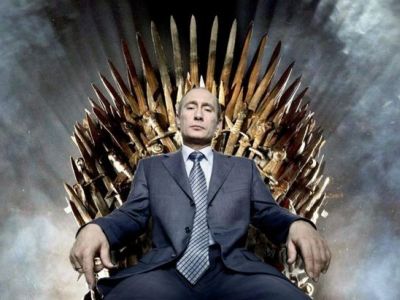 Путин и "Игра престолов". Фото: spoilerok.com
