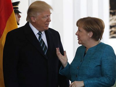 Меркель и Трамп. Фото: news.rambler.ru