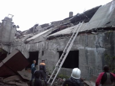 Обрушение здания при демонтаже. Фото: МЧС