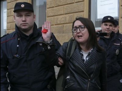 Убитая активистка Елена Григорьева. Фото: Reuters