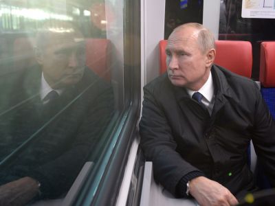 Владимир Путин открывает движение по Московским центральным диаметрам. Фото: kremlin.ru