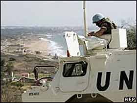 Контенгент ООН на израильско-ливанской границе. Фото AFP