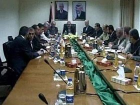 Заседание "Фатх" и "Хамас". Кадр Euronews