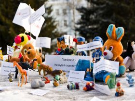Акция игрушек, Барнаул. Фото с сайта bbc.co.uk