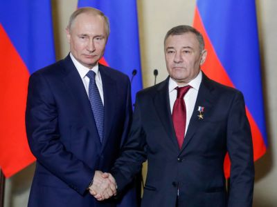 Владимир Путин и Аркадий Ротенберг. Фото: Михаил Метцель / ТАСС