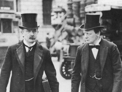 Дэвид Ллойд-Джордж и Уинстон Черчилль. Фото: timenote.info