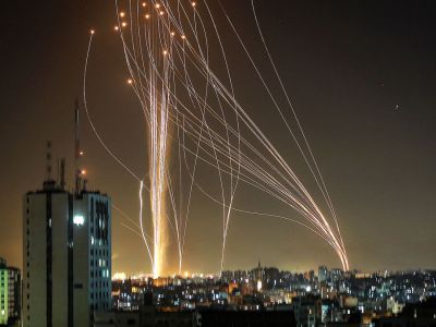 Ракетная атака ХАМАС. Фото: ru.armeniasputnik.am