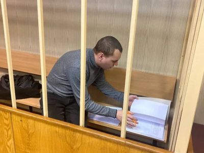 Юрий Хованский в суде. Фото: Telegram-канал #ХованскийНеТеррорист